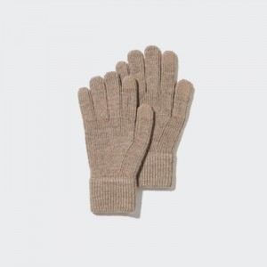 Rukavice Uniqlo HEATTECH Pletené Panske Béžové Slovensko | O506895