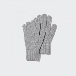 Rukavice Uniqlo HEATTECH Pletené Panske Siva Slovensko | A953430