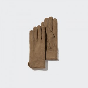 Rukavice Uniqlo HEATTECH Podsite Faux Semisove Damske Hnede Slovensko | Z574304