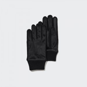 Rukavice Uniqlo HEATTECH Podsite Faux Semisove Damske Čierne Slovensko | F094983