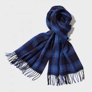 Satky Uniqlo HEATTECH Checked Damske Modre Slovensko | W127119