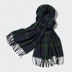 Satky Uniqlo HEATTECH Checked Panske Tmavo Zelene Slovensko | V325630