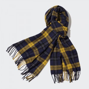 Satky Uniqlo HEATTECH Checked Panske Žlté Slovensko | L894349