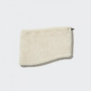 Satky Uniqlo HEATTECH Fluffy Yarn Fleece Neck Warmer Panske Biele Slovensko | V393702