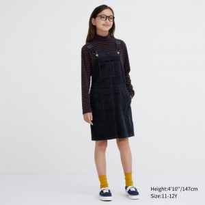 Saty Uniqlo Corduroy Jumper Detske Námornícka Modrá Slovensko | B692874