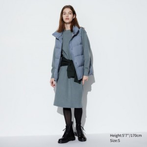 Saty Uniqlo Souffle Yarn Long-Sleeve Damske Zelene Slovensko | P864107