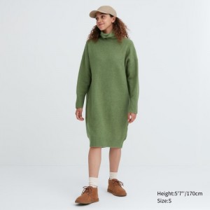 Saty Uniqlo Souffle Yarn Turtleneck Damske Zelene Slovensko | A111121