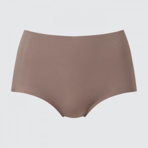 Slipy Uniqlo AIRism Ultra Seamless High-Rise Damske Hnede Slovensko | J078957
