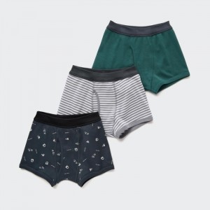 Slipy Uniqlo Boxer 3 Pack Detske Tmavo Siva Slovensko | R743906