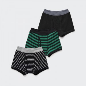 Slipy Uniqlo Boxer (Set of 3) Detske Čierne Slovensko | B413327