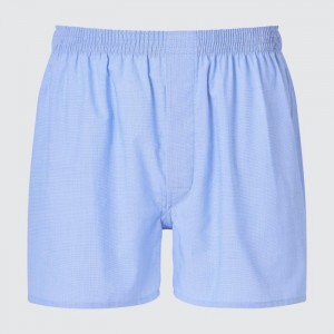 Slipy Uniqlo Woven Broadcloth Trunks Panske Modre Slovensko | U361747
