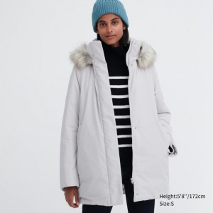 Spodné Kabáty Uniqlo Hybrid Damske Svetlo Siva Slovensko | D737482