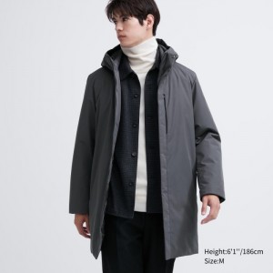 Spodné Kabáty Uniqlo Hybrid Panske Siva Slovensko | M444769
