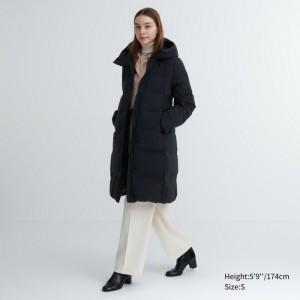 Spodné Kabáty Uniqlo Seamless Long Damske Čierne Slovensko | M114877