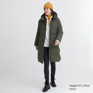 Spodné Kabáty Uniqlo Seamless Long Damske Tmavo Zelene Slovensko | V820101