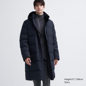 Spodné Kabáty Uniqlo Seamless Panske Námornícka Modrá Slovensko | W244731