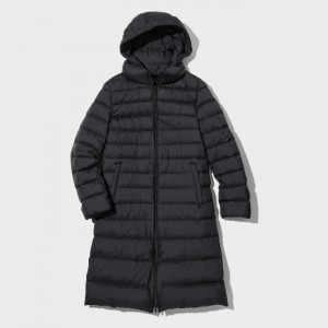 Spodné Kabáty Uniqlo Ultra Light Long (2022 Edition) Damske Čierne Slovensko | U607214