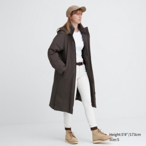 Spodné Kabáty Uniqlo Ultra Warm Hybrid Long Damske Hnede Slovensko | O218162