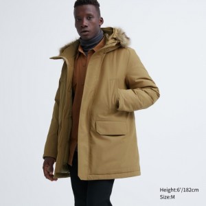 Spodné Kabáty Uniqlo Ultra Warm Hybrid Panske Béžové Slovensko | P463266