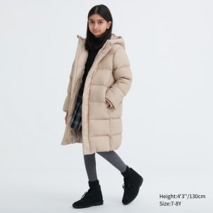 Spodné Kabáty Uniqlo Warm-Polstrované Detske Natural Slovensko | R106950