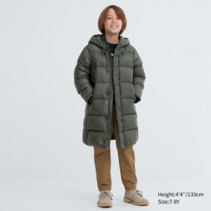 Spodné Kabáty Uniqlo Warm-Polstrované Detske Olivovo Zelená Slovensko | Y654711