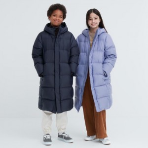 Spodné Kabáty Uniqlo Warm-Polstrované Detske Námornícka Modrá Slovensko | T707951
