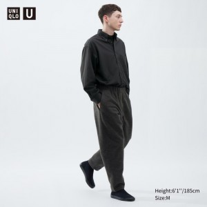 Sportove Nohavice Uniqlo Fleece Jersey Sweat Panske Siva Slovensko | K669463