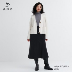 Sukne Uniqlo 3D Knit Souffle Yarn Damske Čierne Slovensko | G432003