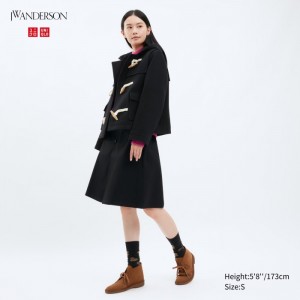 Sukne Uniqlo Bavlnene Midi Damske Čierne Slovensko | H422247