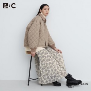 Sukne Uniqlo Chiffon Plisované Damske Biele Slovensko | S192206