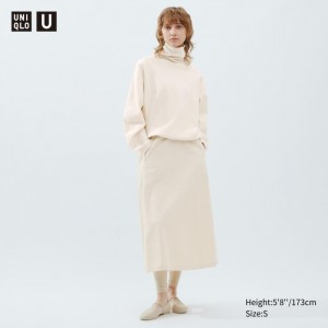 Sukne Uniqlo Denim Easy Damske Natural Slovensko | O664741