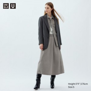 Sukne Uniqlo Denim Easy Damske Siva Slovensko | Z691930
