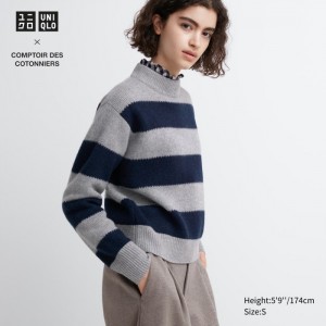 Sveter Uniqlo Premium Lambswool Long-Sleeve Damske Siva Slovensko | F768136