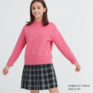 Sveter Uniqlo Souffle Yarn Long-Sleeve Detske Ruzove Slovensko | L120410