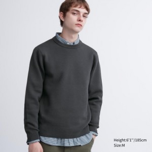 Sveter Uniqlo Washable Milano Rebrovaný Crew Neck Long-Sleeve Damske Siva Slovensko | J206912