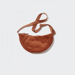Tasky Uniqlo Corduroy Round Mini Taška Cez Rameno Damske Tmavo Oranžové Slovensko | A734352
