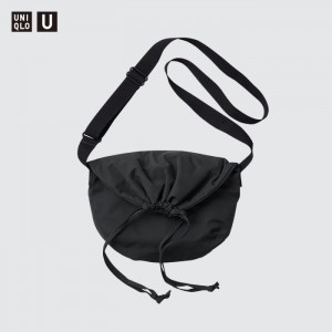 Tasky Uniqlo Drawstring Taška Cez Rameno (Small) Panske Čierne Slovensko | Y119793