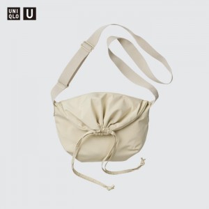 Tasky Uniqlo Drawstring Taška Cez Rameno (Small) Panske Natural Slovensko | V179074