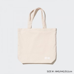 Tasky Uniqlo Reusable Tote Bag (Medium) Damske Biele Slovensko | U413286