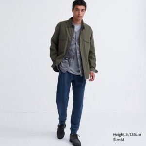 Teplakove Nohavice Uniqlo Dry Stretch Panske Modre Slovensko | G927380
