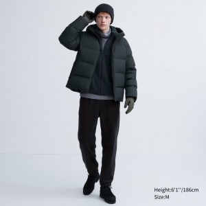 Teplakove Nohavice Uniqlo HEATTECH Pile-Podsite Panske Čierne Slovensko | C082393