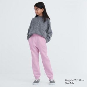 Teplakove Nohavice Uniqlo Pile-Podsite Detske Ruzove Slovensko | F358732