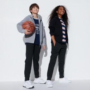 Teplakove Nohavice Uniqlo Ultra Stretch Dry Detske Čierne Slovensko | C169820