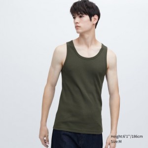 Tielko Uniqlo Dry Color Rebrovaný Damske Olivovo Zelená Slovensko | S818509