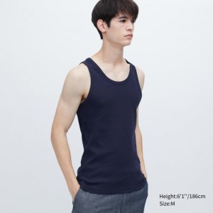 Tielko Uniqlo Dry Color Rebrovaný Damske Námornícka Modrá Slovensko | K902014