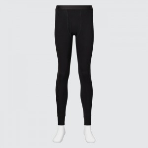 Pančuchové Nohavice Uniqlo HEATTECH Bavlnene (Extra Warm) Panske Čierne Slovensko | S746909