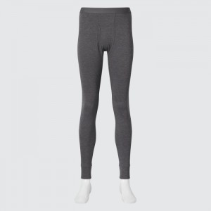 Pančuchové Nohavice Uniqlo HEATTECH Bavlnene (Heather) (Extra Warm) (2022 Edition) Panske Tmavo Siva Slovensko | T007008