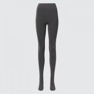 Pančuchové Nohavice Uniqlo HEATTECH Extra Warm Pile-Podsite Damske Tmavo Siva Slovensko | Y350293