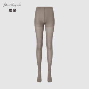 Pančuchové Nohavice Uniqlo HEATTECH Pletené (Sheer) Damske Siva Slovensko | U821003