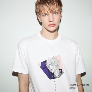 Tricko Grafika Uniqlo Anime JUJUTSU KAISEN Season 2 UT (Kratke-Sleeve) Panske Biele Slovensko | V814930